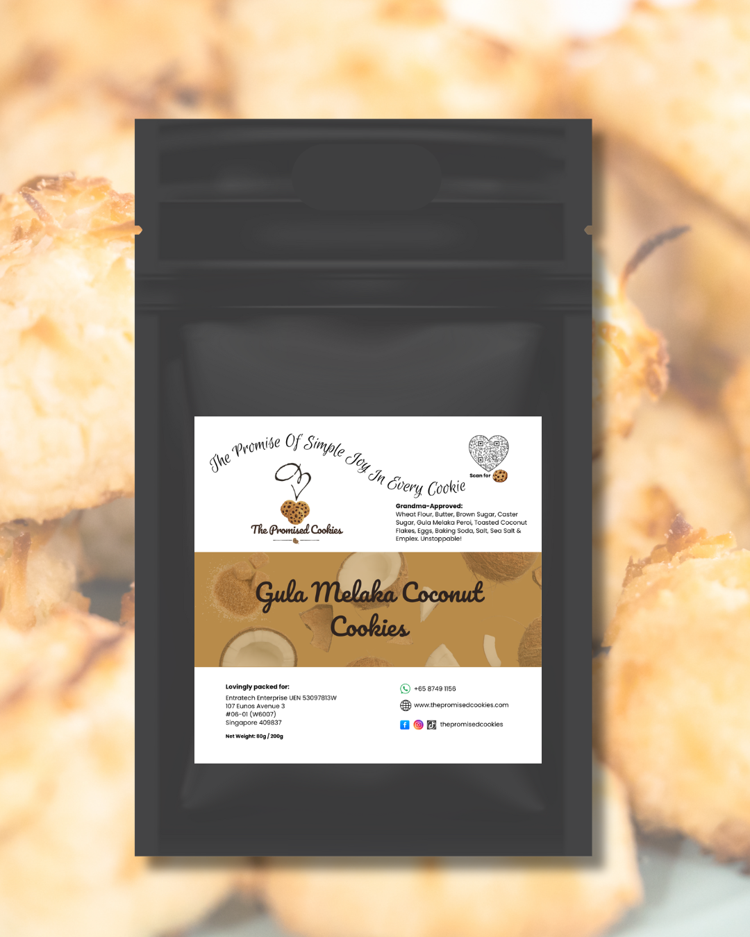 Gula Melaka Coconut Cookies