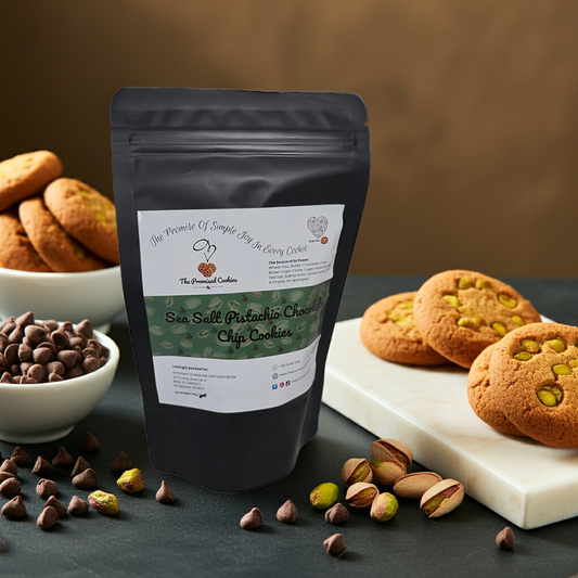 Sea Salt Pistachio Chocolate Chip Cookies