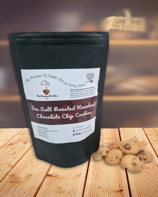 Sea Salt Roasted Hazelnut Chocolate Chip Cookies