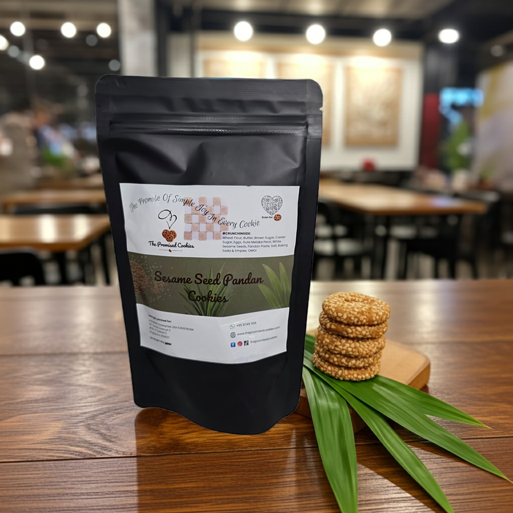 Sesame Seed Pandan Cookie